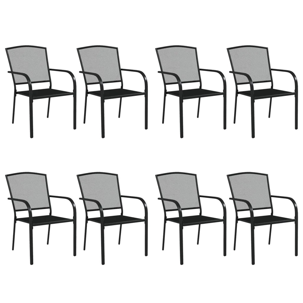 Set da Pranzo da Giardino 9 pz in Acciaio Antracite 3187974