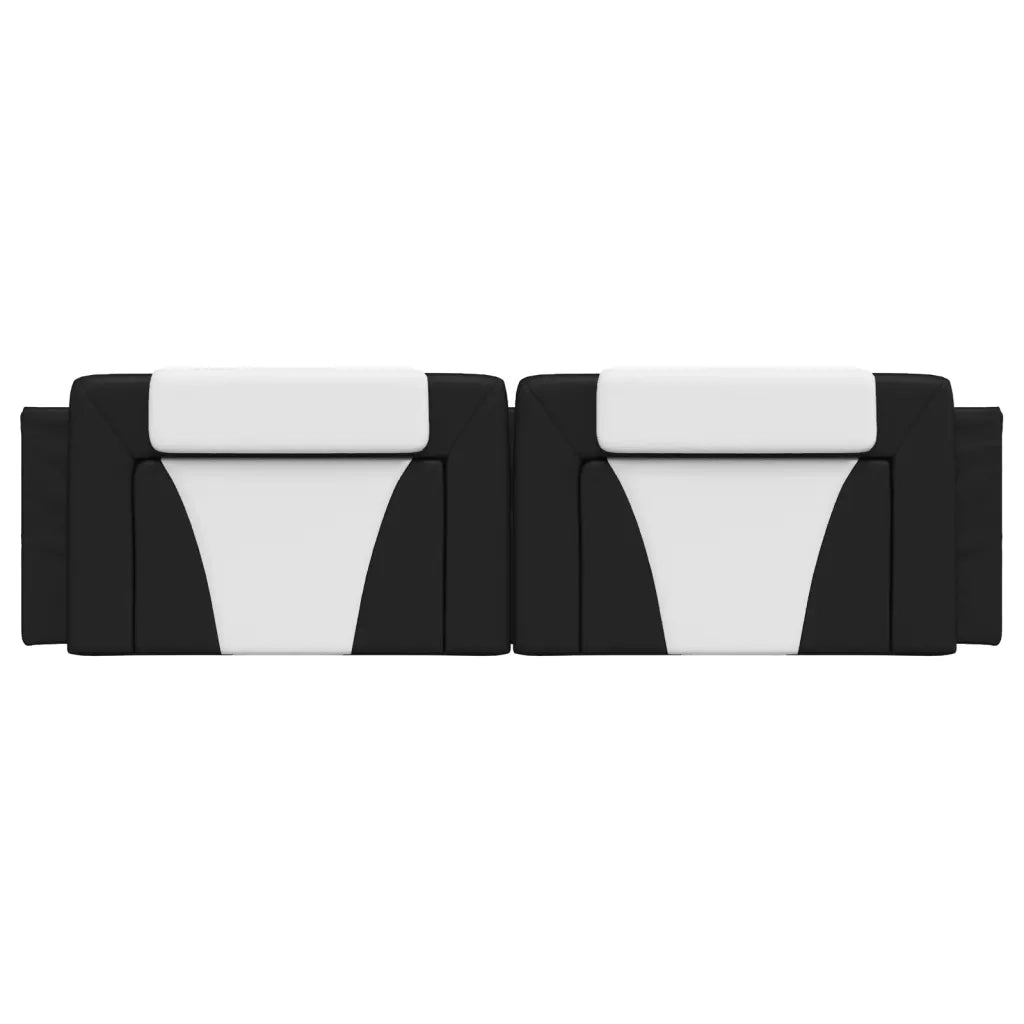 Cuscino Testiera Viana Nero e Bianco 180 cm in Similpelle CFW8862750