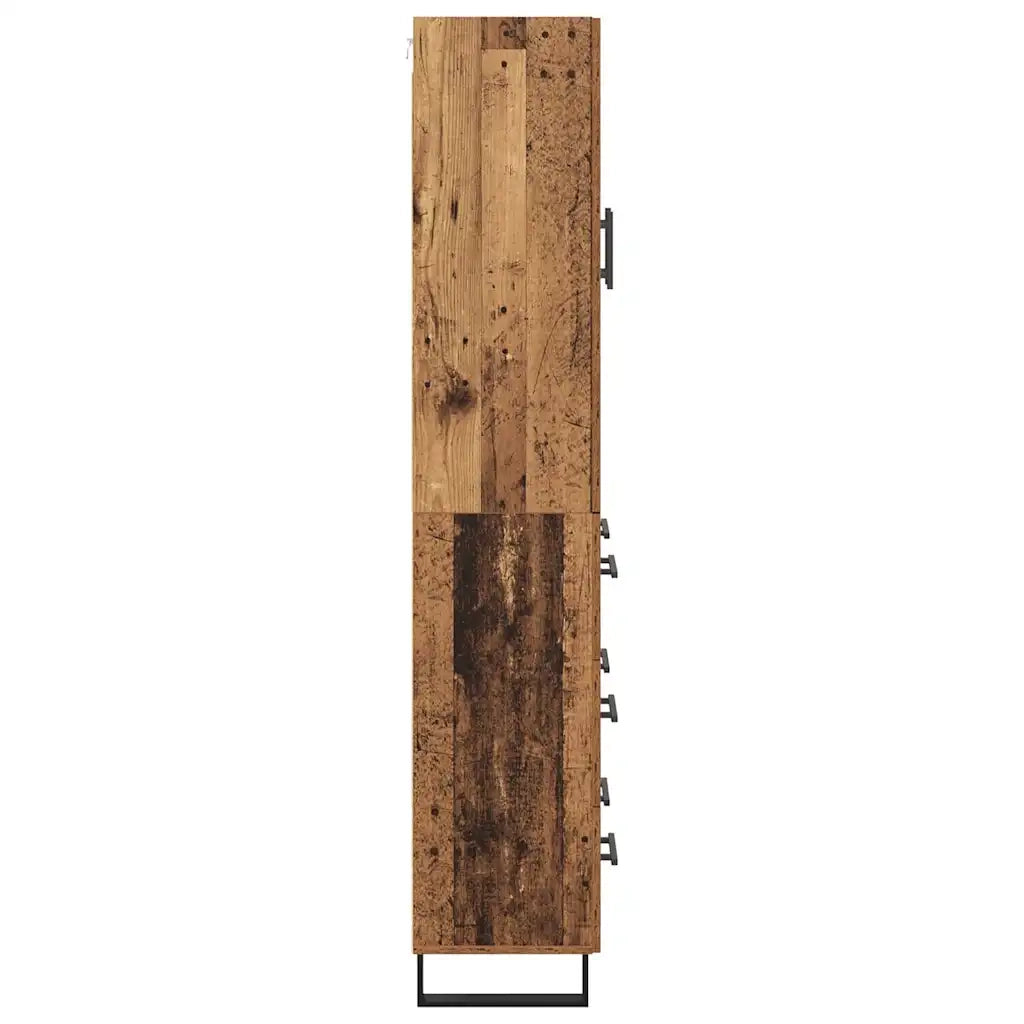 Credenza con cassetto 2 pcs Legno vecchio 69,5 x 34 x 180 cm 3415787