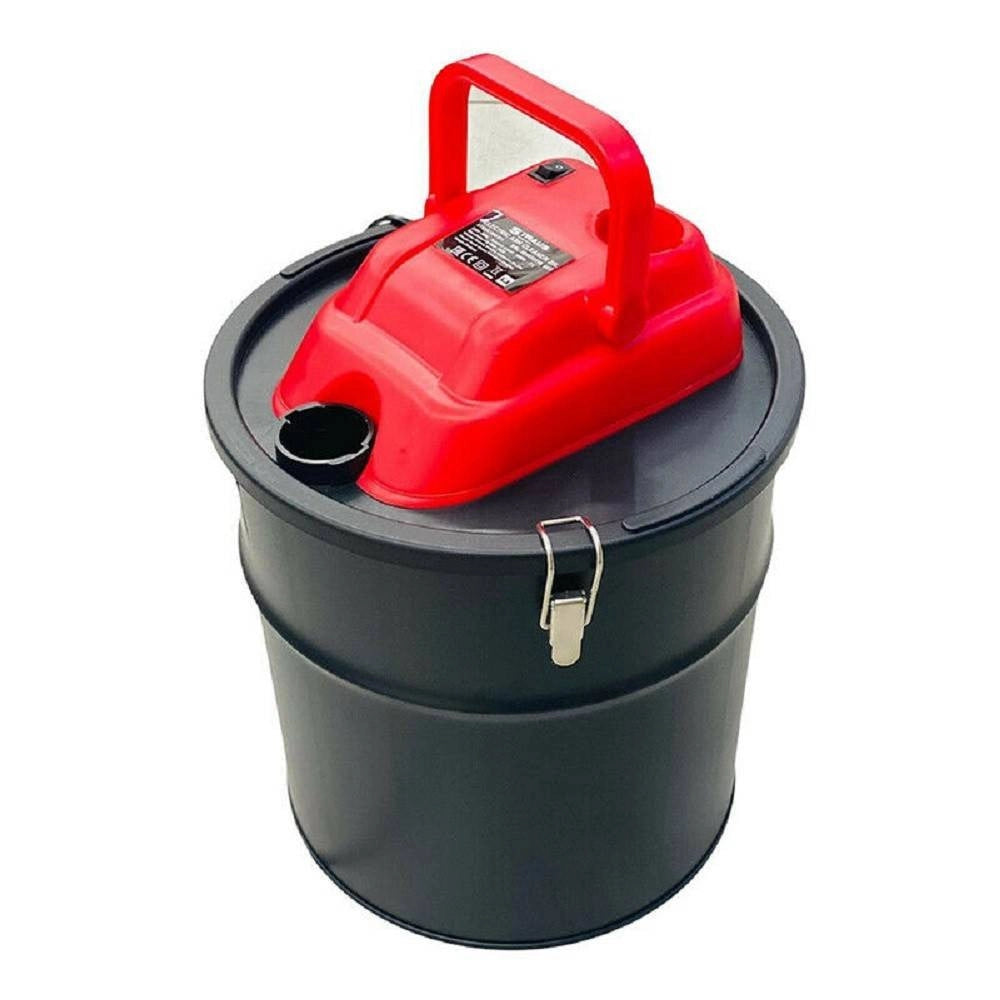 Trade Shop - Aspiracenere 1200w Bidone Aspirapolvere Capacita' 18lt Aspiratore Cenere Foglie -