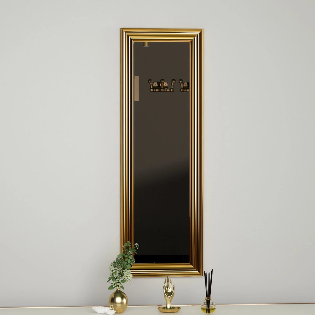 Vestigne, Specchio Forma Rettangolare, 30x90h cm oro