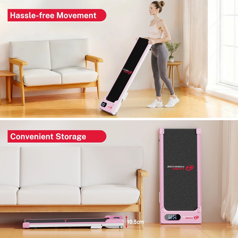 TAPIS ROULANT SOTTO SCRIVANIA CON AMMORTIZZAZIONE, TAPIS ROULANT PORTATILE ULTRA-SOTTILE