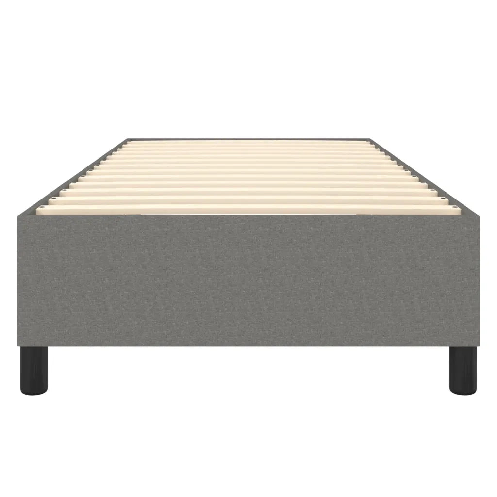 Struttura Letto a Rete a Molle-Giroletto Grigio Scuro 80x200 cm Tessuto 935728