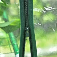 Serra da Giardino Esterno in PVC Trasparente, Serra da Balcone con Scaffali per Piante Orto 1.43 x 1.43 x 1.95m