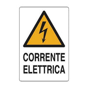 CARTELLO 'CORRENTE ELETTRICA' 20x30 cm - 10 pezzi