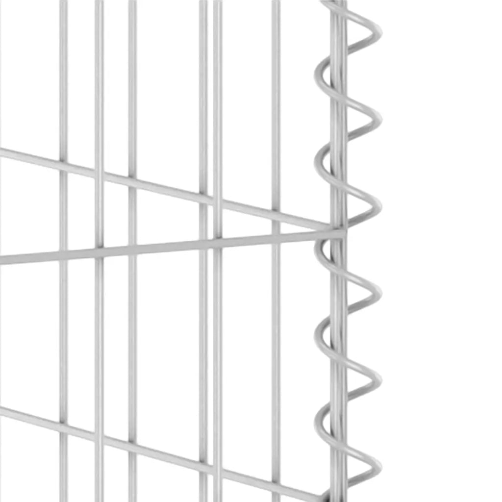 Gabbione per Bidoni in Acciaio Zincato 180x100x110 cm 151299