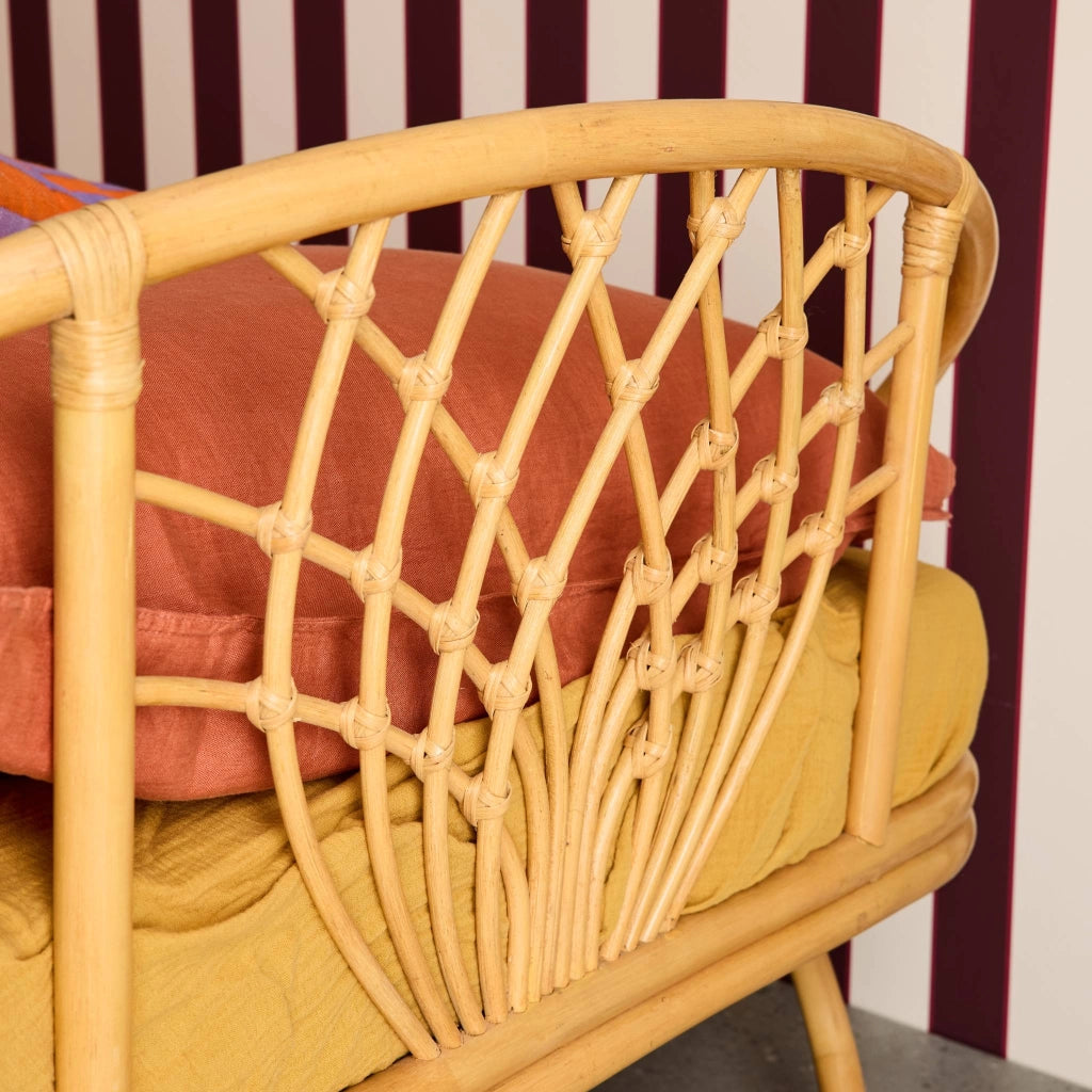 Letto per bambini esotico rattan, 90cm, rattan naturale