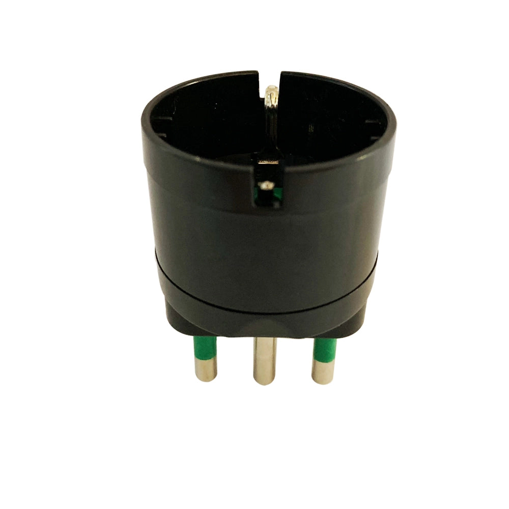 Adattatore spina S17 16A 2P/T Presa P30 nera