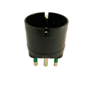 Adattatore spina S17 16A 2P/T Presa P30 nera