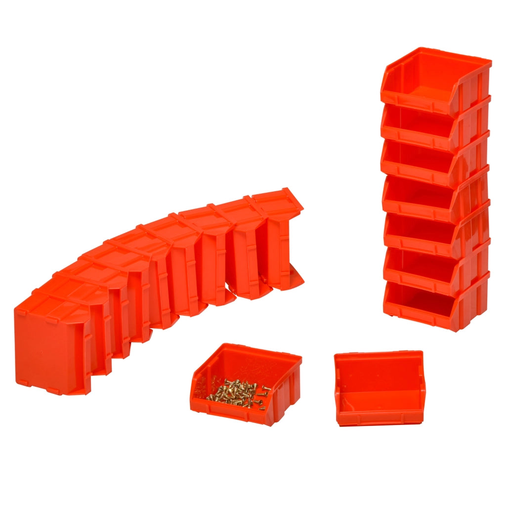 Libreria a parete con scatole ¨C zephmum ¨C rosso 37,5x18x63 cm