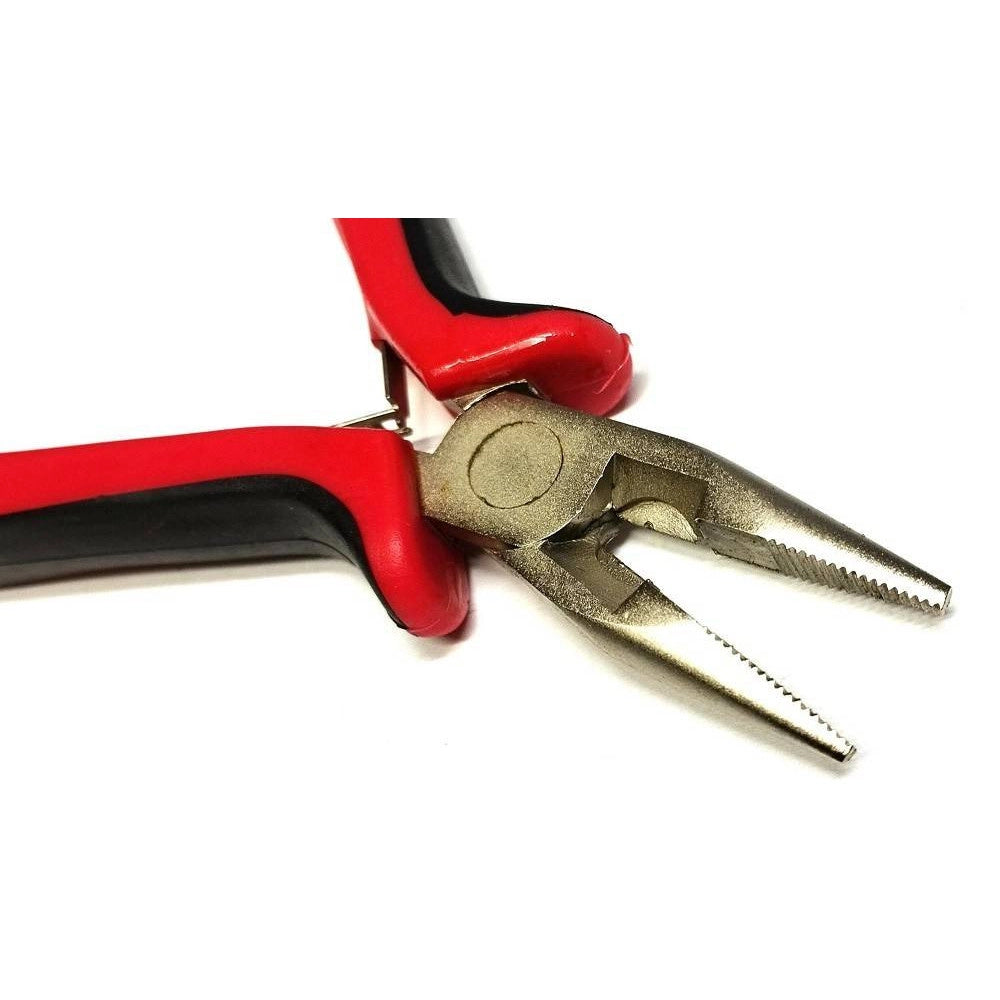 Trade Shop - Set 3 Pezzi Mini Pinze Pinzette Di Precisione 125 Mm Per Elettronica Bricolage -
