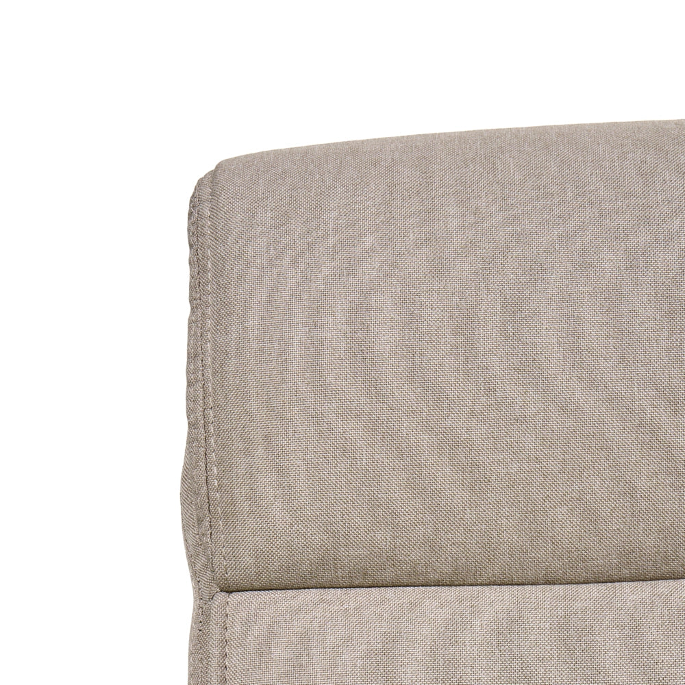 Sedia da ufficio in tessuto imbottito beige Regolazione dell'altezza del sedile