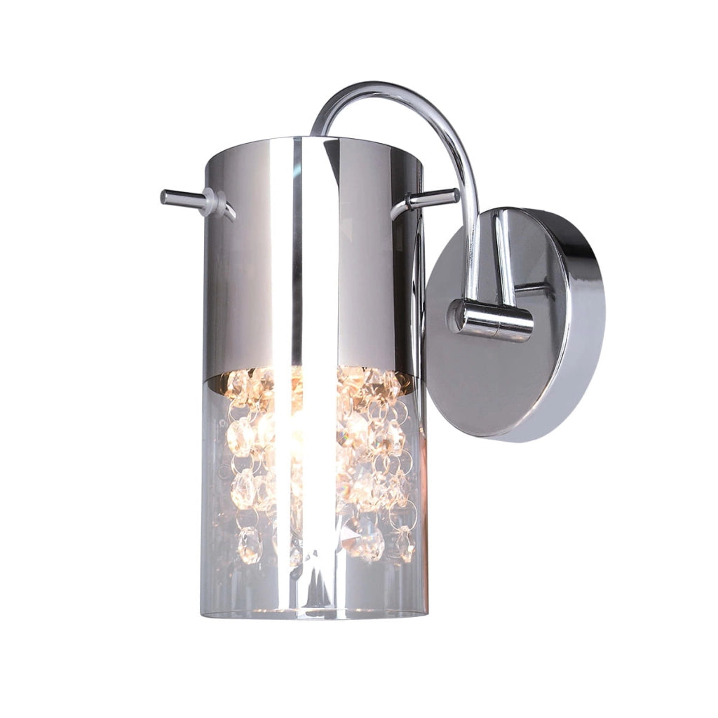 Lampada a sospensione Italux Marqu cromata cristallo 25cm