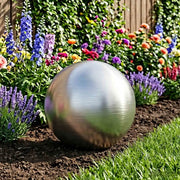 Palla Spazzolata Ø 30 cm Argento Acciaio Inossidabile 201 42008417