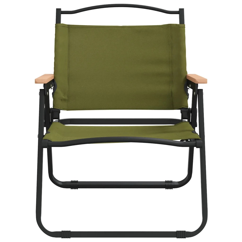 Sedie da Campeggio 2 pz Verdi 54x43x59 cm Tessuto Oxford 319483