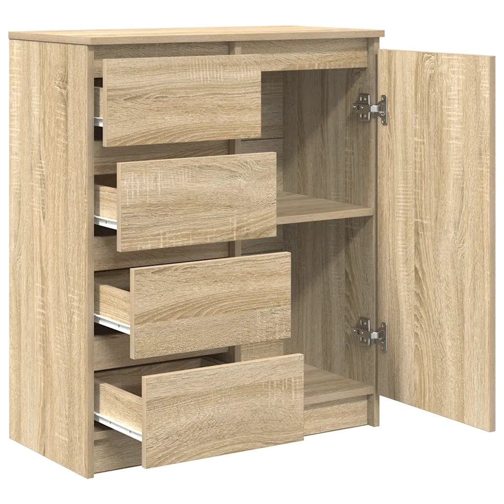 vidaXL Credenza con Cassetti Rovere Sonoma 71x35x84 cm in Truciolato