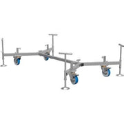 BASE TRABATTELLO GRIM EU 75 50047 MARCHETTI - ACCIAIO ZINC CM 165X75 + 4 RUOTE +4 STABILIZZATORI