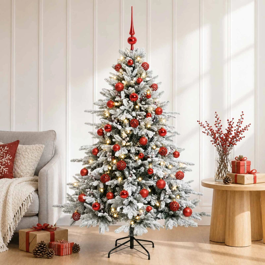 Albero di Natale artificiale con palline 150 cm 150 LED 3465872