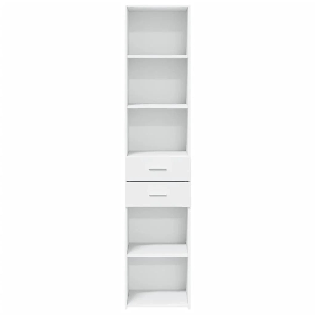 Buffet credenza cassettiera mobiletto mobile contenitore organizer cucina soggiorno salotto alto 40 x 42,5 x 185 cm legno ingegnerizzato bianco 02_0032450