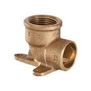 RACCORDO CURVO A SALDARE FLANGIATO IN BRONZO SERIE 4000 - 1/2 Ø14  - CEX