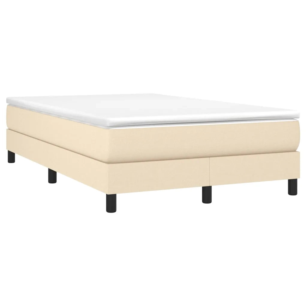 Giroletto a Molle con Materasso Crema 120x190 cm in Tessuto 3269662