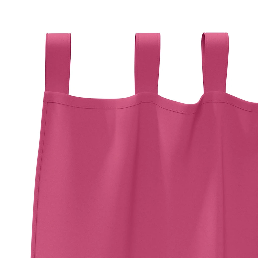 Tende Blackout con Anelli 2 pcs Rosa Vivo 245 x 140 cm 4107626