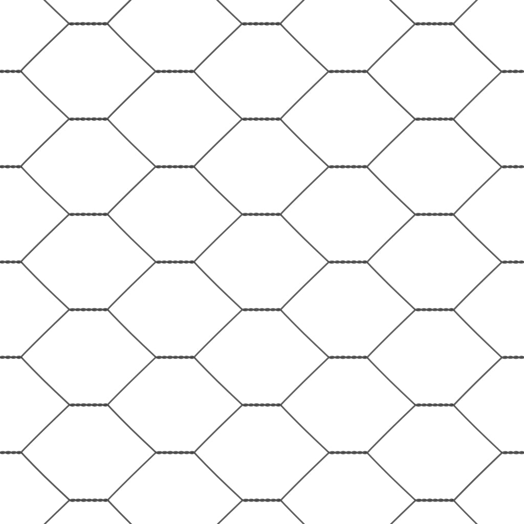 Recinzione Esagonale  Grigio 1,4x10 m Acciaio