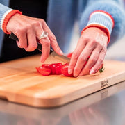 Panno di taglio multifunzionale in legno - 305 x 20 x 25 cm - piastra di taglio antibatterica - tavola da servizio in rovere - tavola per colazione - tavola per pranzo blocco di taglio