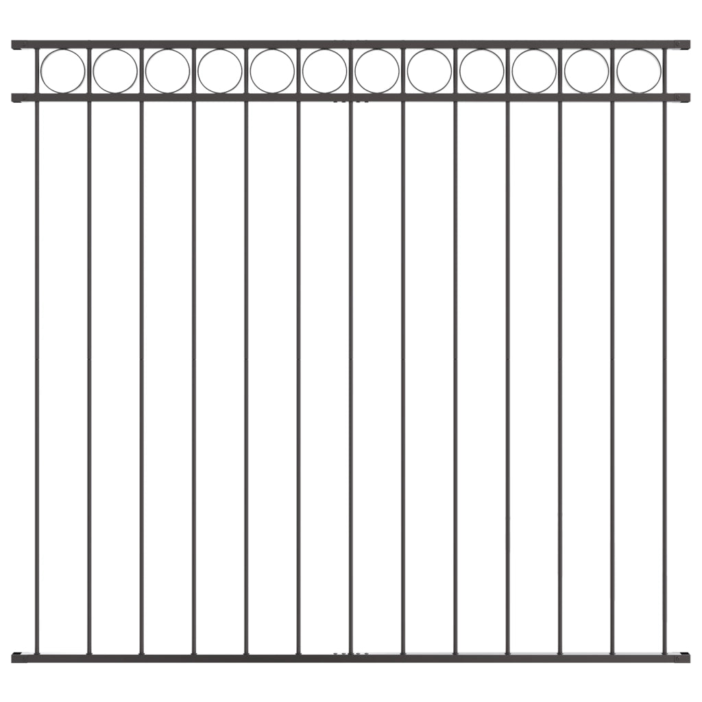 Pannello in Acciaio Grigio per Recinzioni 1.7x1.5 m
