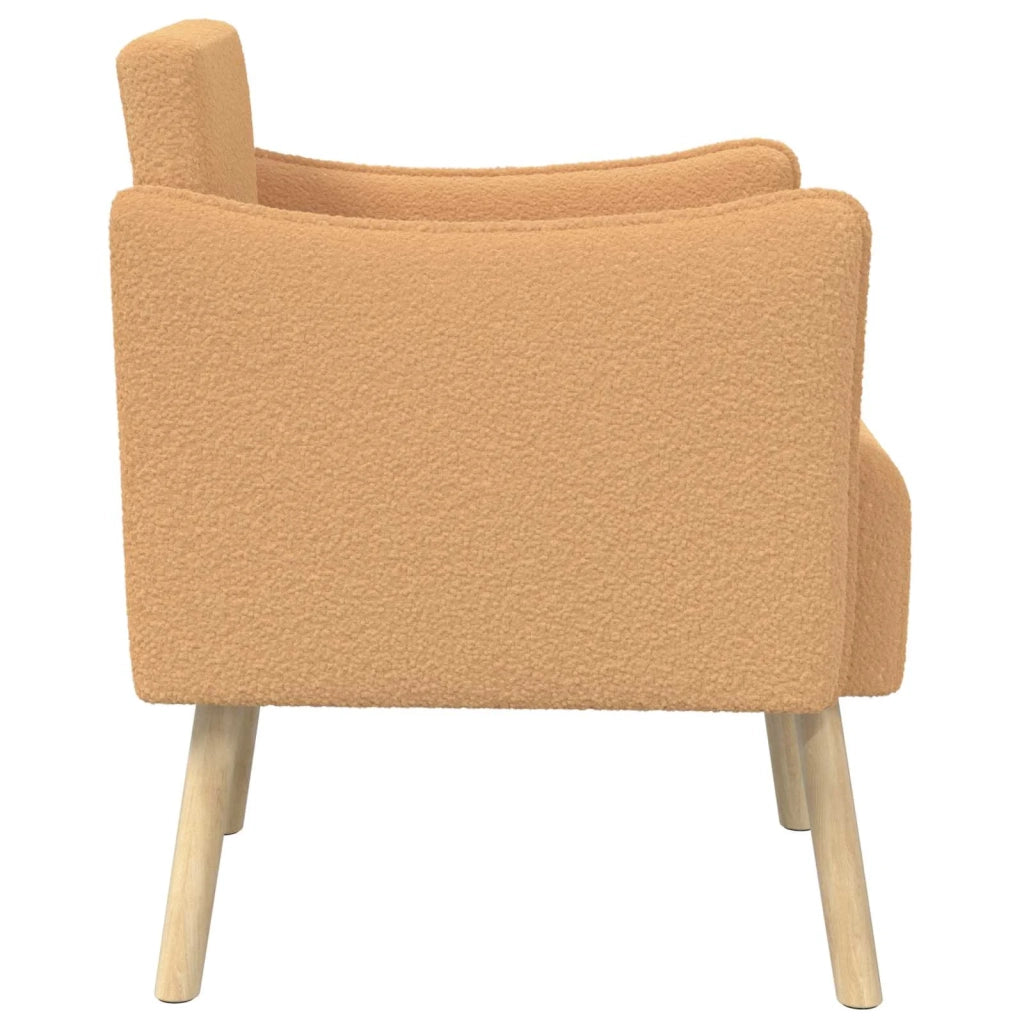 Sedia d'accento Beige Bouclé 42044828