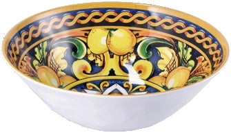 1 Pezzo Insalatiera da Cucina in Melamina Decoro Lemon 36 x 12 cm