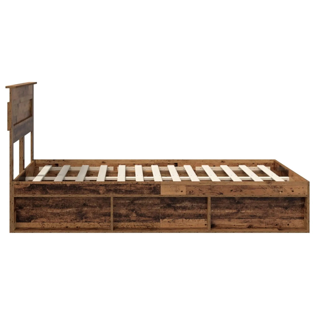 Struttura del letto Legno vecchio 150 x 200 cm Pino massello