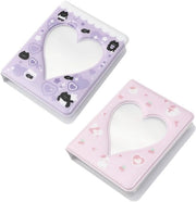 Albumetti di foto mini - design accattivante - set da 2 - rosa e viola - PVC