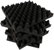Pannelli di schiuma acustica 12-pack - 2 pollici di spessore - pannelli di isolamento acustico - leggeri - installazione facile - disponibili in diverse colorazioni
