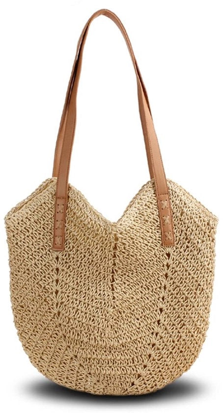 Borsa da Spalla per Donna in Stile Boho Grande per Spiaggia, Viaggio, Vacanze, Shopping