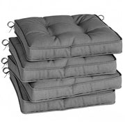 Cuscini per sedie da pranzo e giardino ¨C zephmum ¨C 42x42x5 cm grigio scuro