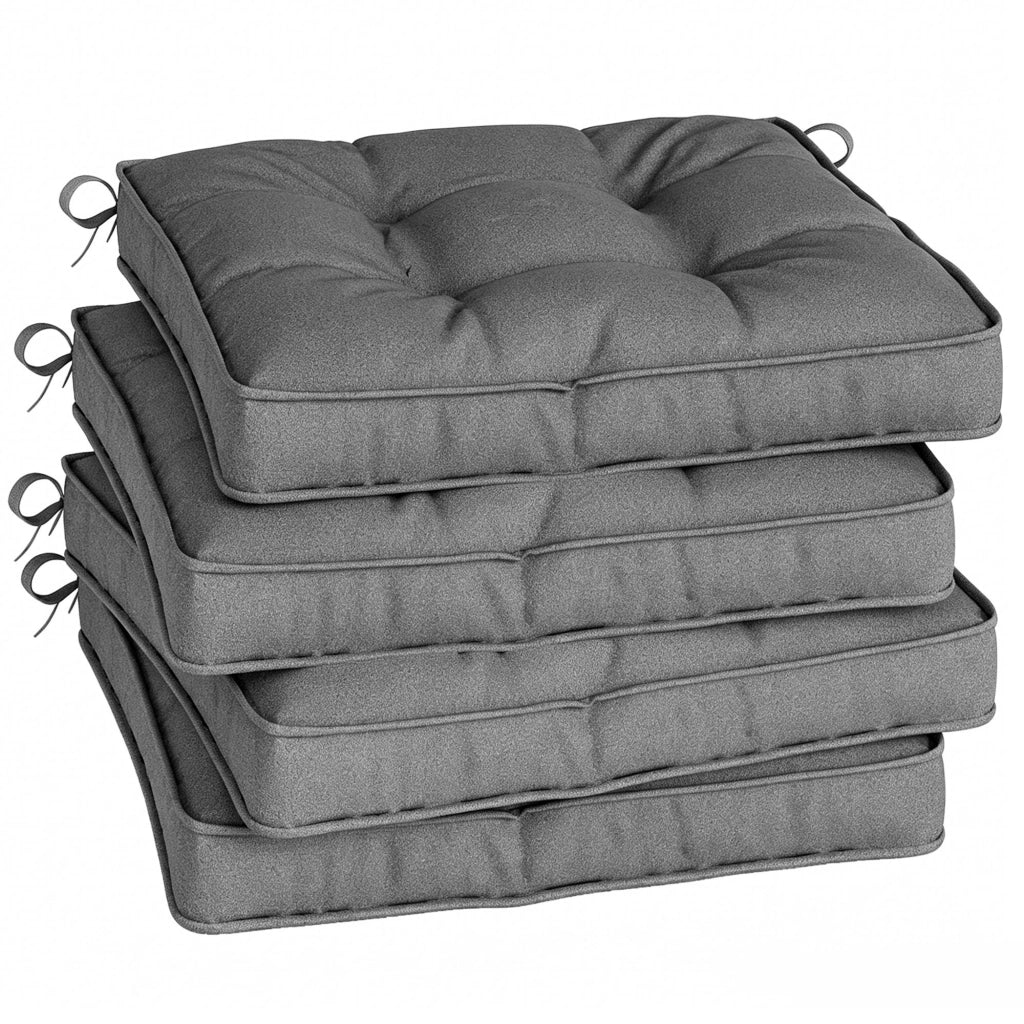 Cuscini per sedie da pranzo e giardino ¨C zephmum ¨C 42x42x5 cm grigio scuro