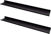 Sistema di supporto per parete con 2 pannelli oscillanti 110 cm pannelli per parete in metallo neri per cucina soggiorno camera da letto bagno e altri ambienti