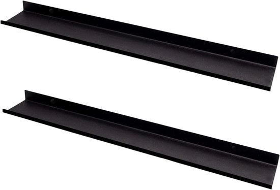 Sistema di supporto per parete con 2 pannelli oscillanti 110 cm pannelli per parete in metallo neri per cucina soggiorno camera da letto bagno e altri ambienti