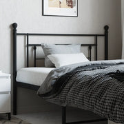 Testiera di Ricambio in Metallo Nero 107 cm 374369