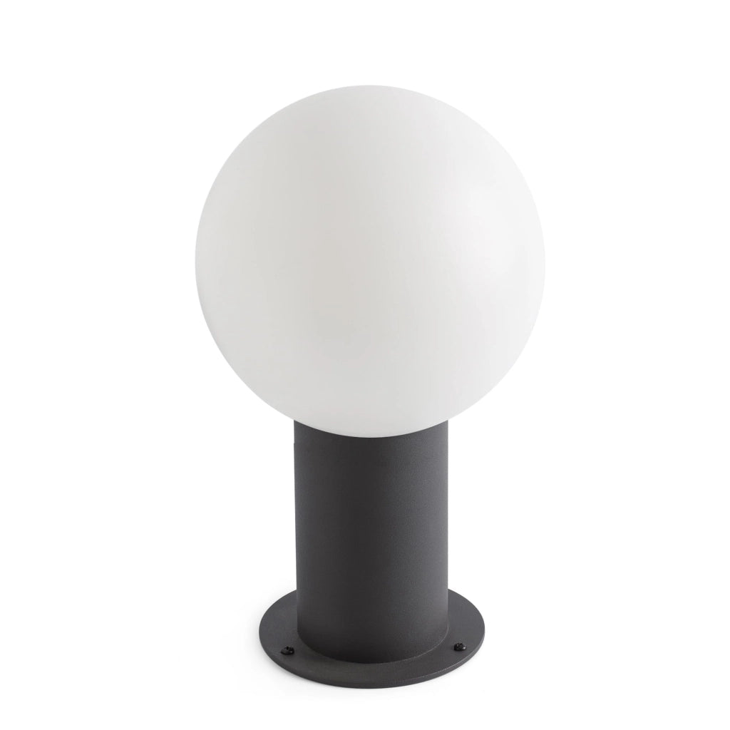 Faro Barcelona 74433S-01 - MOON 300 Lampada sopra muro grigio scuro