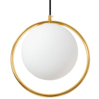 Lampada Da Soffitto Pensile Di Vetro Palla Oro Bianco Oro APP430-1CP