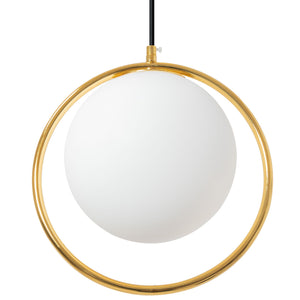 Lampada Da Soffitto Pensile Di Vetro Palla Oro Bianco Oro APP430-1CP