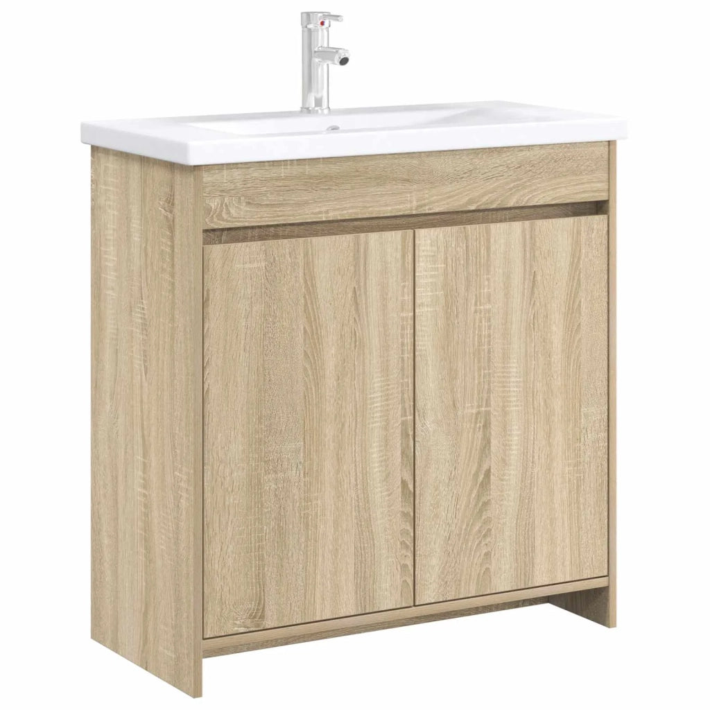Mobiletto da Bagno Sotto Lavabo Rovere Sonoma 890786