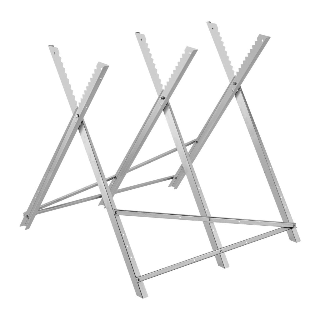 Cavalletto per Tagliare Legna Pieghevole SL-005, Supporto a X per Taglio Tronchi Portatile per Fai da Te, Carico 149,7 kg