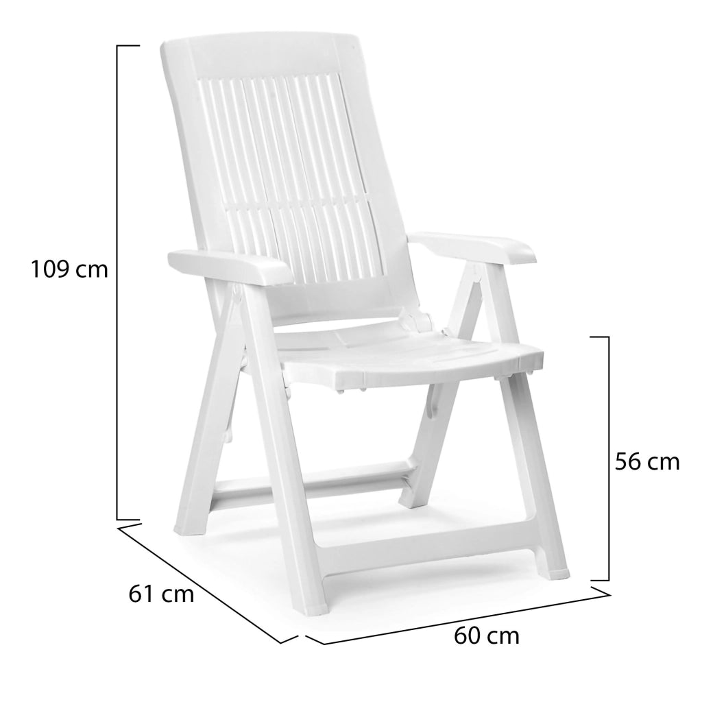 Dozier, Sedia da Esterno una Sedia Made in Italy, Bianco