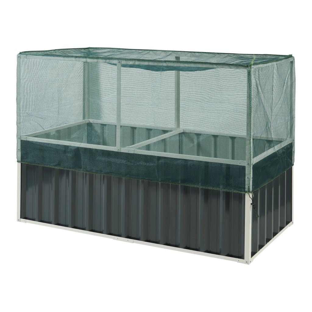 Fioriera rialzata 174 x 90 x 118 cm verde antracite 03_0009500