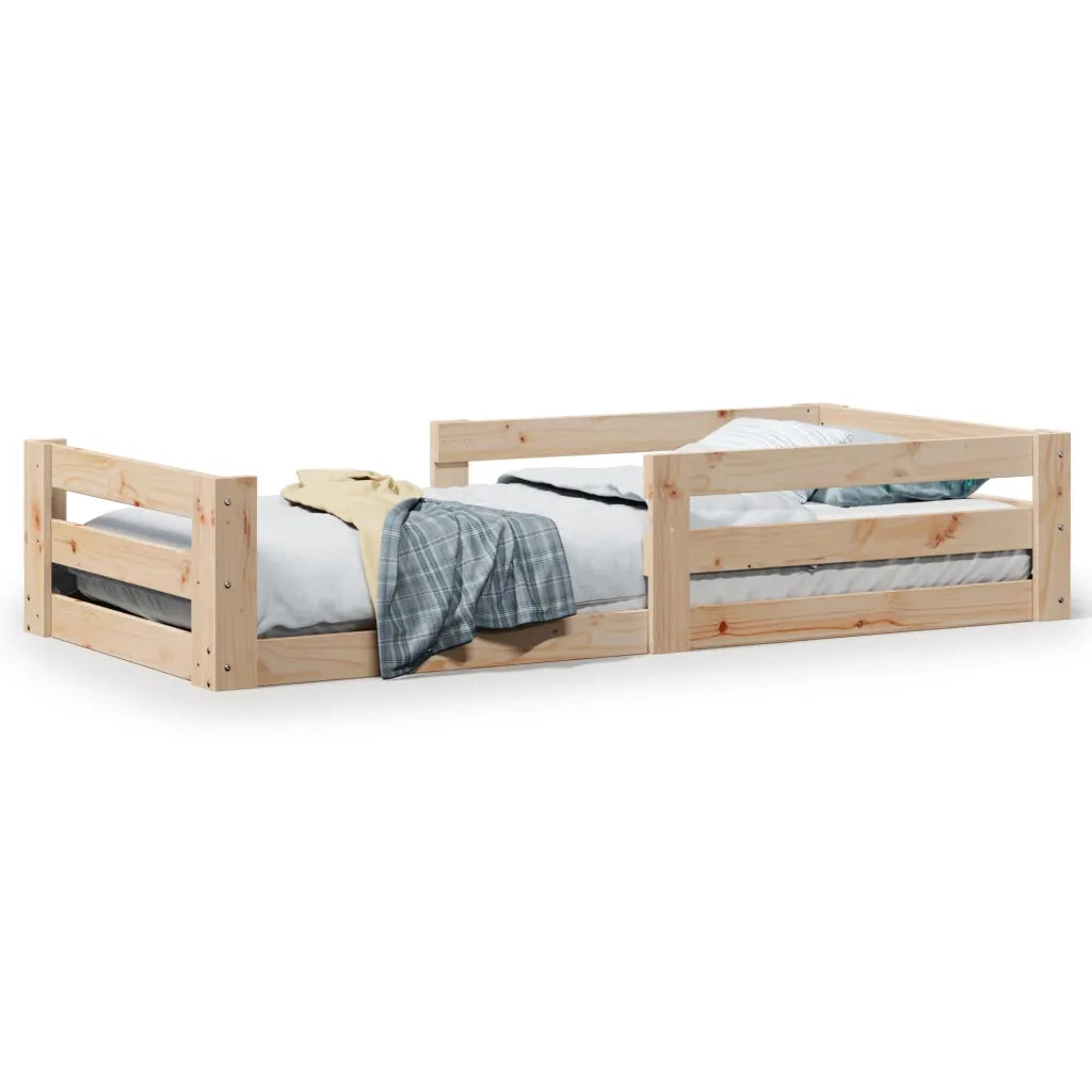 Letto senza Materasso-Struttura Letto 70x140 cm in Legno di Pino