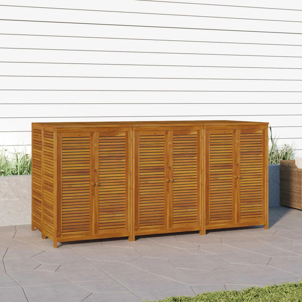 Cassapanca da giardino/box 210 x 87 x 104 cm legno massello di acacia 02_0013021