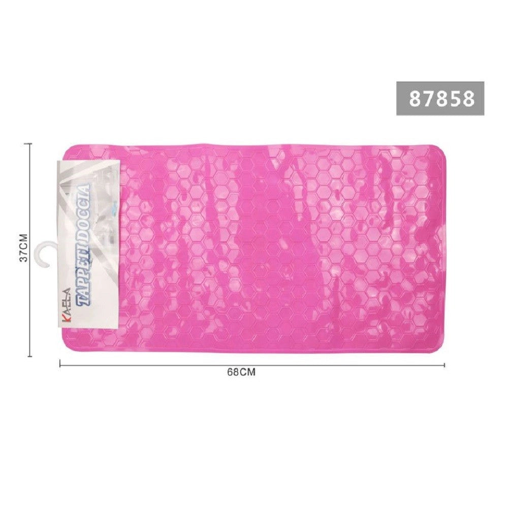 Trade Shop - Tappeto Antiscivolo Rettangolare Per Bagno Doccia Nido Ape Rosa 37 X 68 Cm 87858 -